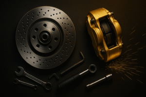 Bremsenservice beim DIAB Autozentrum – Bremssattel & Bremsscheibe